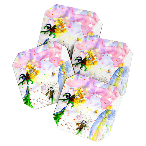 Ginette Fine Art Long Live The Weeds Coaster Set