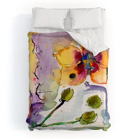 Ginette Fine Art Modern Orchid Duvet Cover