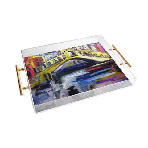 Ginette Fine Art Modern Venice Italy Acrylic Tray