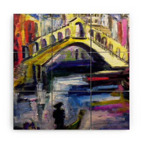 Ginette Fine Art Modern Venice Italy Wood Wall Mural