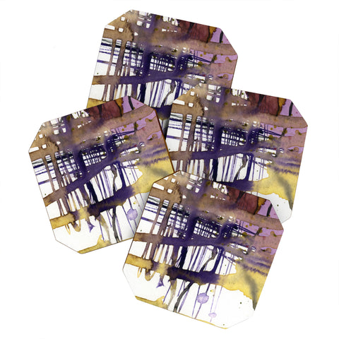 Ginette Fine Art Molten Maze Coaster Set