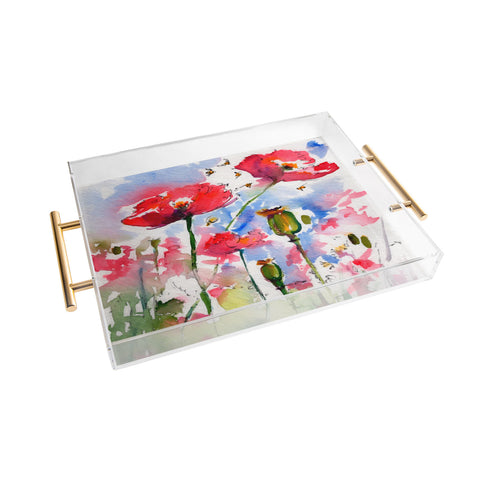 Ginette Fine Art My Lovely Garden Acrylic Tray
