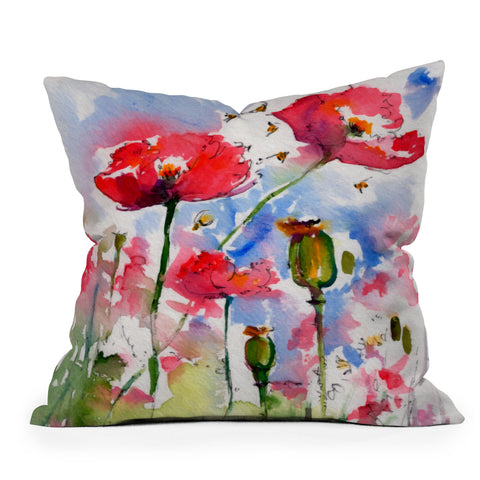 Ginette Fine Art My Lovely Garden Outdoor Throw Pillow
