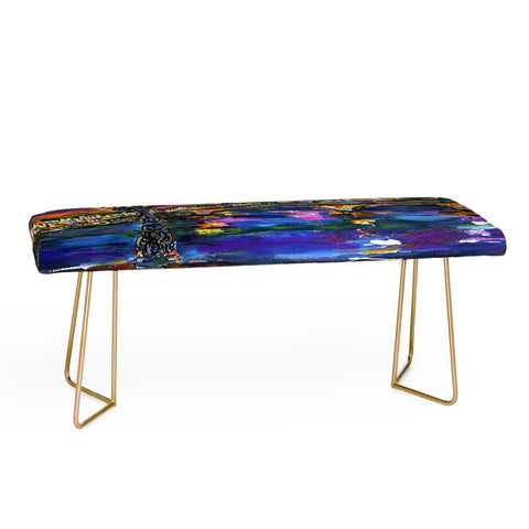 Ginette Fine Art Paris Lights at Night Bench