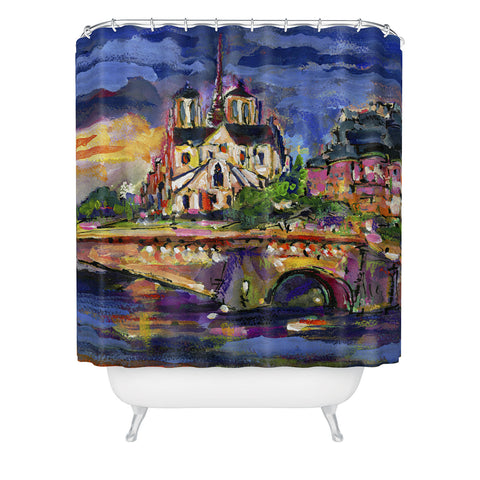 Ginette Fine Art Paris Notre Dame Shower Curtain