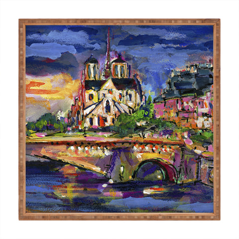 Ginette Fine Art Paris Notre Dame Square Tray