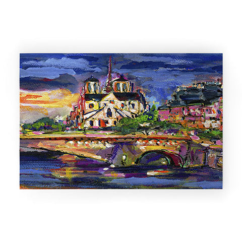 Ginette Fine Art Paris Notre Dame Welcome Mat