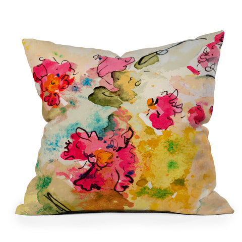 Ginette Fine Art Pink Fantasy Outdoor Throw Pillow