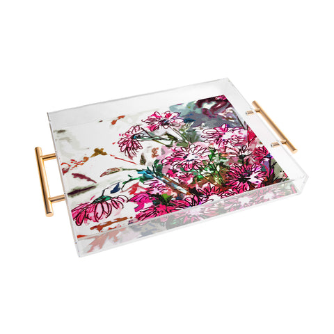 Ginette Fine Art Pink Spray Acrylic Tray