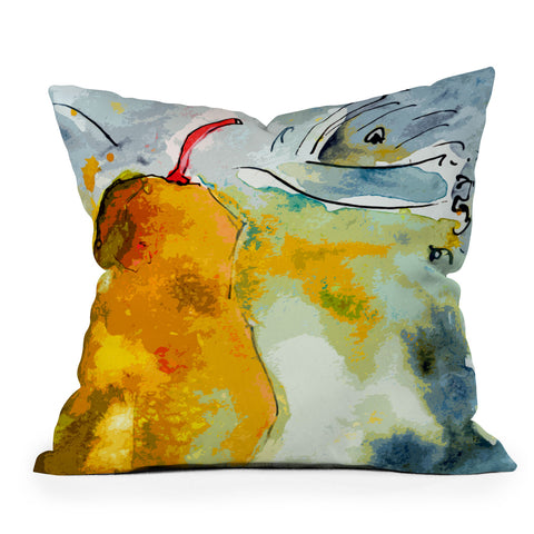 Ginette Fine Art Poire Outdoor Throw Pillow