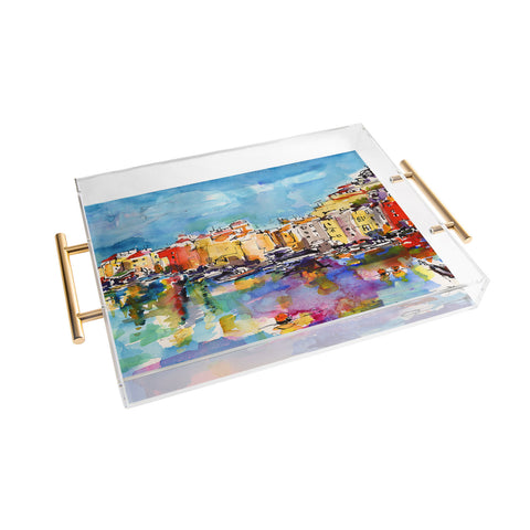 Ginette Fine Art Port Venere Italy 2 Acrylic Tray