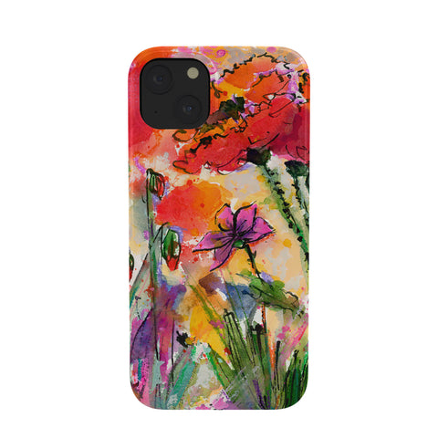 Ginette Fine Art Red Poppies and Bees Phone Case