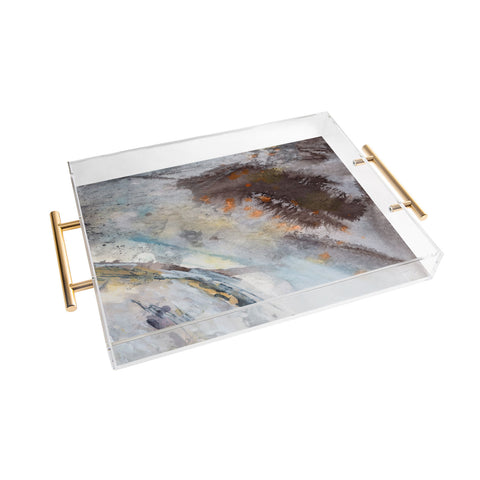 Ginette Fine Art Rust Acrylic Tray