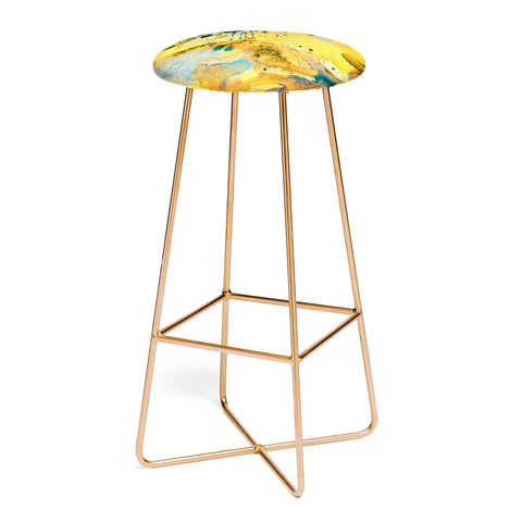 Ginette Fine Art Sorrento Yellow Italy Bar Stool