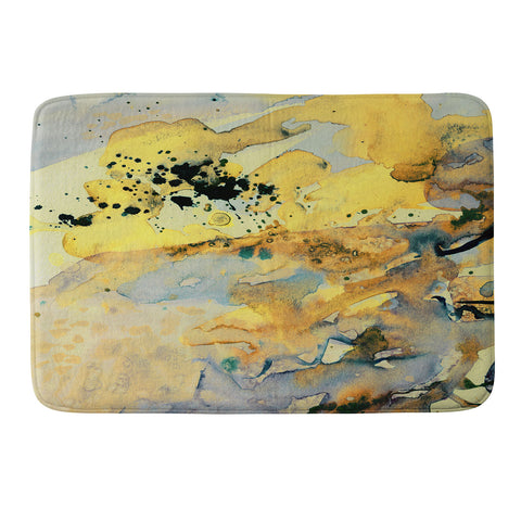 Ginette Fine Art Sorrento Yellow Italy Memory Foam Bath Mat