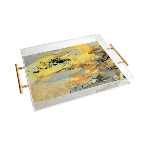 Ginette Fine Art Sorrento Yellow Italy Acrylic Tray
