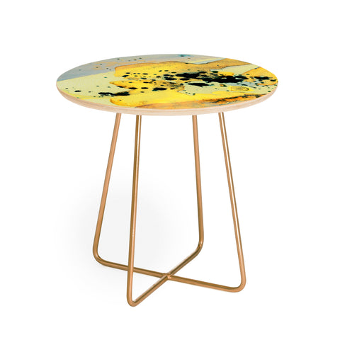 Ginette Fine Art Sorrento Yellow Italy Round Side Table