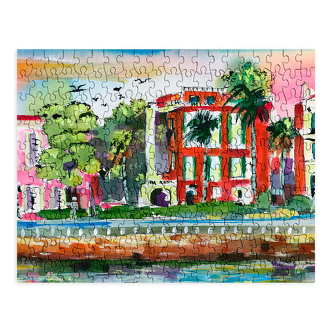 Ginette Fine Art South Carolina Houses Puzzle
