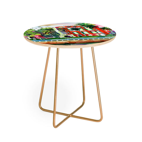 Ginette Fine Art South Carolina Houses Round Side Table