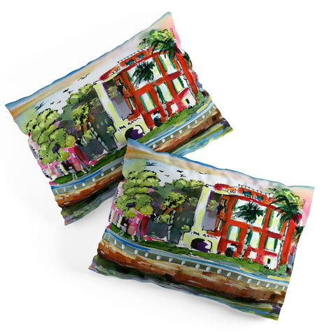Ginette Fine Art South Carolina Houses Pillow Shams