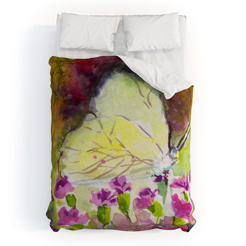 Ginette Fine Art Southern White Butterfly Duvet Cover