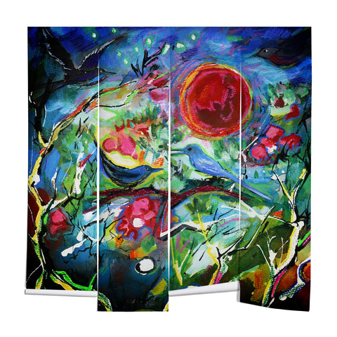 Ginette Fine Art Strawberry Moon Bird Song Wall Mural