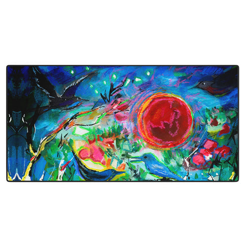Ginette Fine Art Strawberry Moon Bird Song Desk Mat