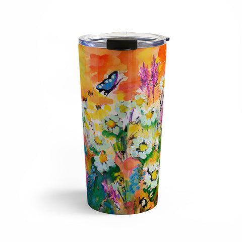Ginette Fine Art Summer Flower Riot Travel Mug