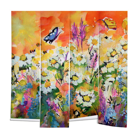 Ginette Fine Art Summer Flower Riot Wall Mural