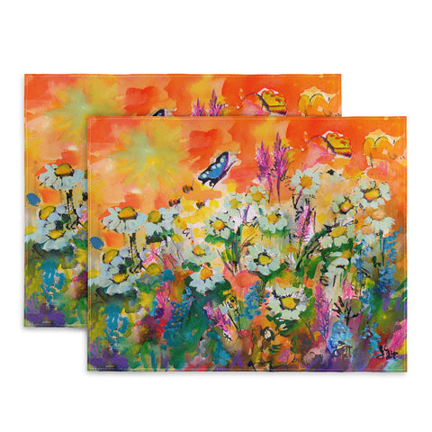 Ginette Fine Art Summer Flower Riot Placemat