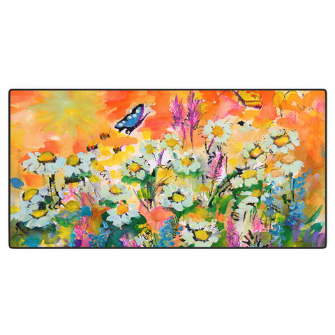 Ginette Fine Art Summer Flower Riot Desk Mat