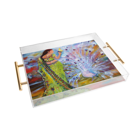 Ginette Fine Art Talking To The Animals Acrylic Tray