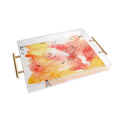 Ginette Fine Art Tangerines And Lemons Acrylic Tray