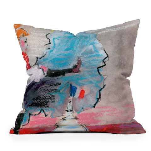 Ginette Fine Art The Last Time I Saw Paris 1 Outdoor Throw Pillow