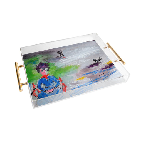 Ginette Fine Art The Last Time I Saw Paris 3 Acrylic Tray