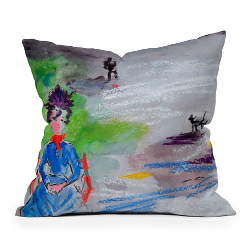 Ginette Fine Art The Last Time I Saw Paris 3 Outdoor Throw Pillow