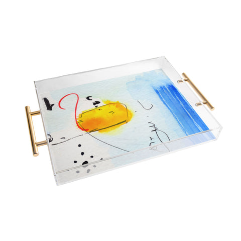 Ginette Fine Art The Lingering Question Acrylic Tray