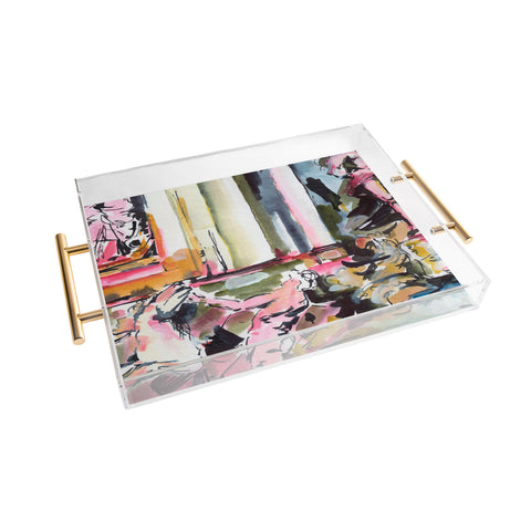 Ginette Fine Art Trevi Fountain Rome Italy 3 Acrylic Tray