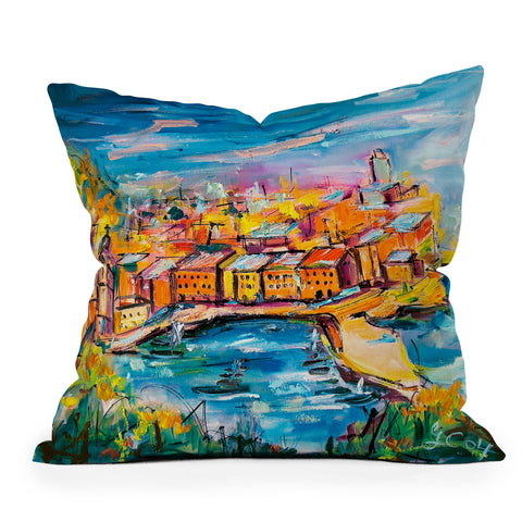 Ginette Fine Art Vernazza Outdoor Throw Pillow