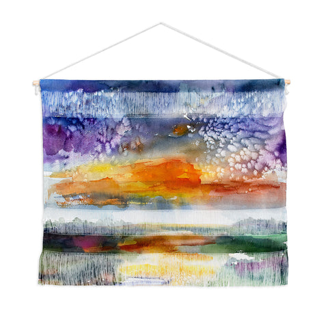 Ginette Fine Art Wetland Sunset Wall Hanging Landscape