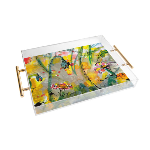 Ginette Fine Art Wildflowers 1 Acrylic Tray