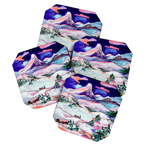 Ginette Fine Art Winter Wonderland Coaster Set