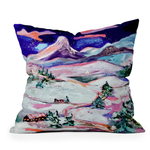 Ginette Fine Art Winter Wonderland Outdoor Throw Pillow