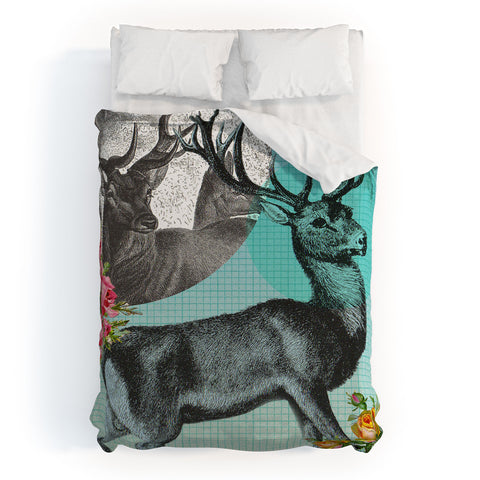 Ginger Pigg Blue Stag Duvet Cover
