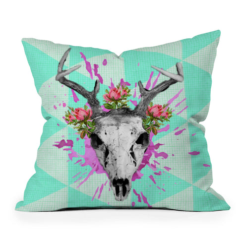 Ginger Pigg Dear Outdoor Throw Pillow