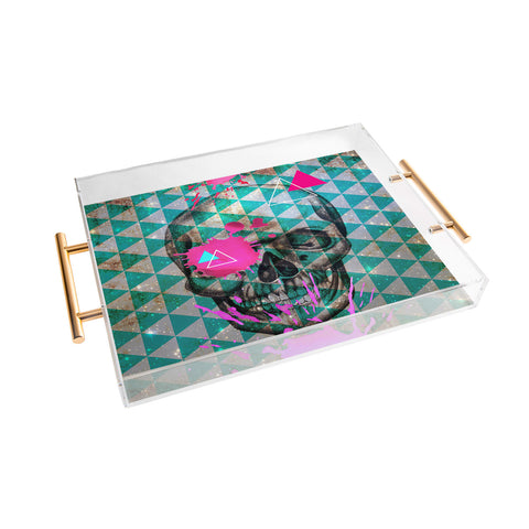 Ginger Pigg Neon Skull Acrylic Tray