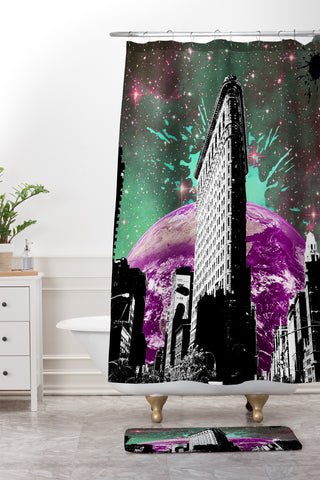 Ginger Pigg new york 1 Shower Curtain And Mat