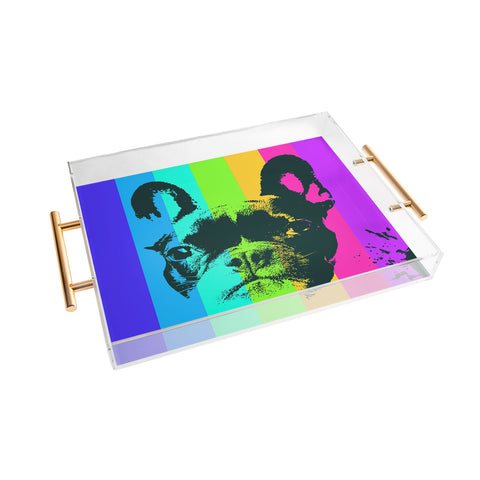 Ginger Pigg Rainbow Frenchie Acrylic Tray