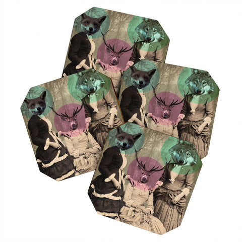 Ginger Pigg Woodland Walk Coaster Set