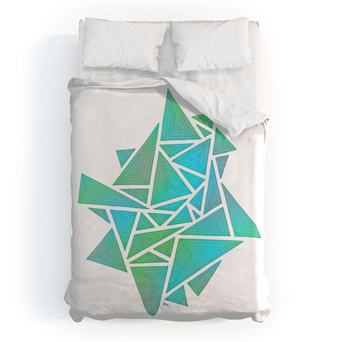 Gneural Ambient Prism Stack 2 Duvet Cover